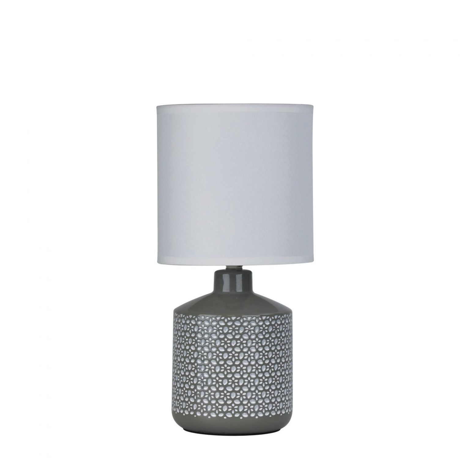 CELIA Table Lamp with Ceramic Base and Fabric Shade
