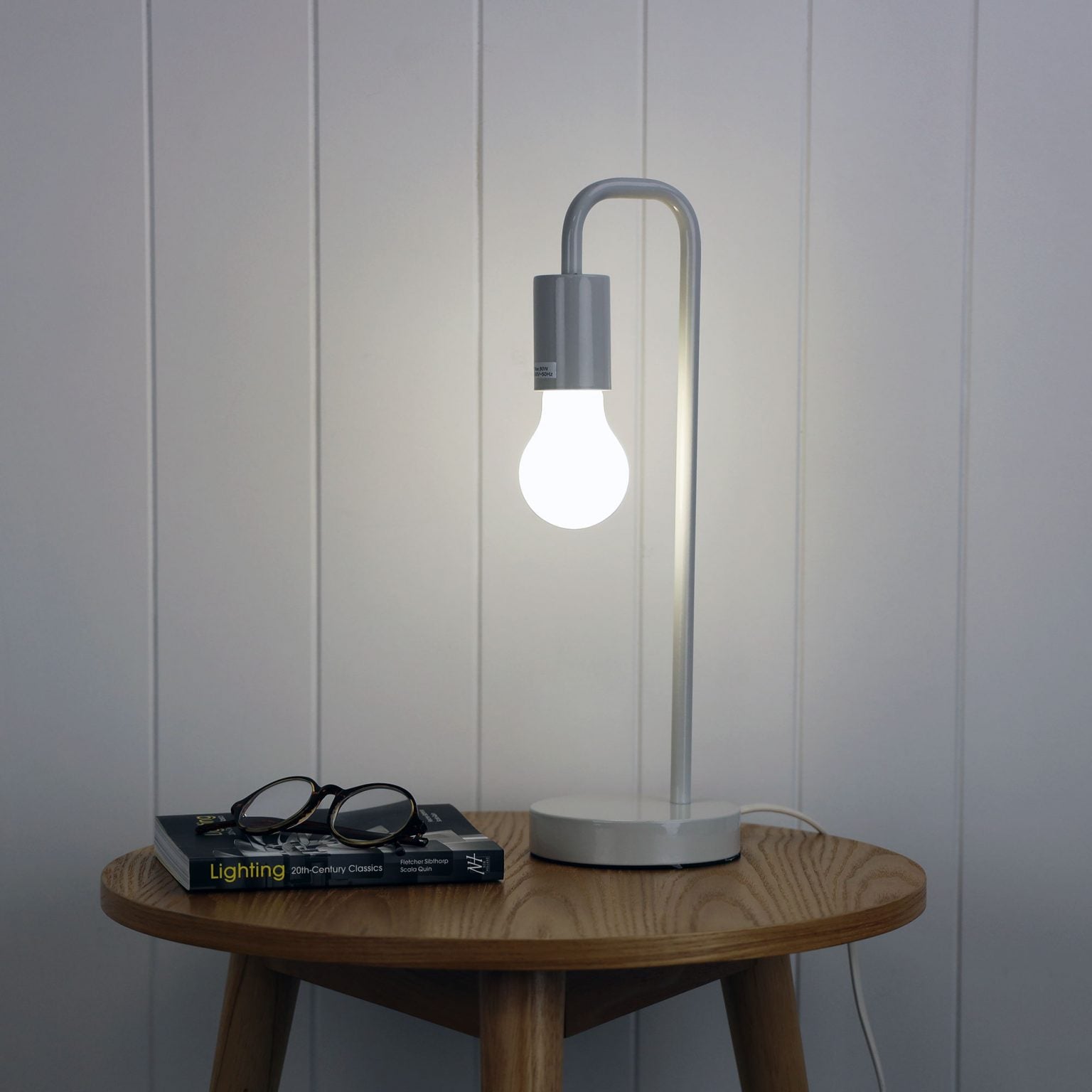 YORK Table Lamp Base in Black/White/Grey