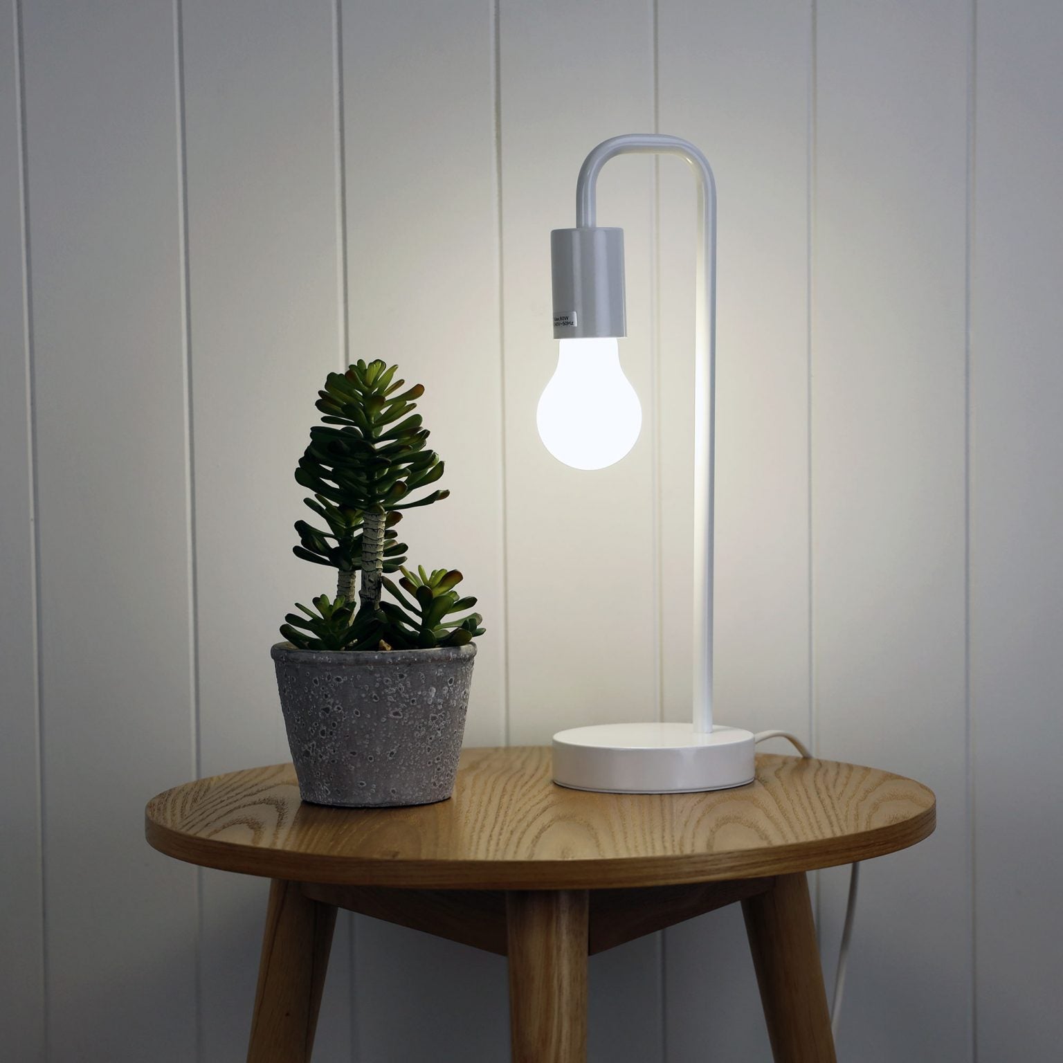 YORK Table Lamp Base in Black/White/Grey