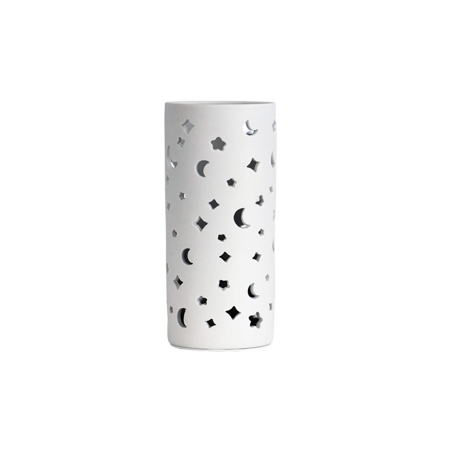DIANNA Ceramic Table Lamp with Cutout Pattern.