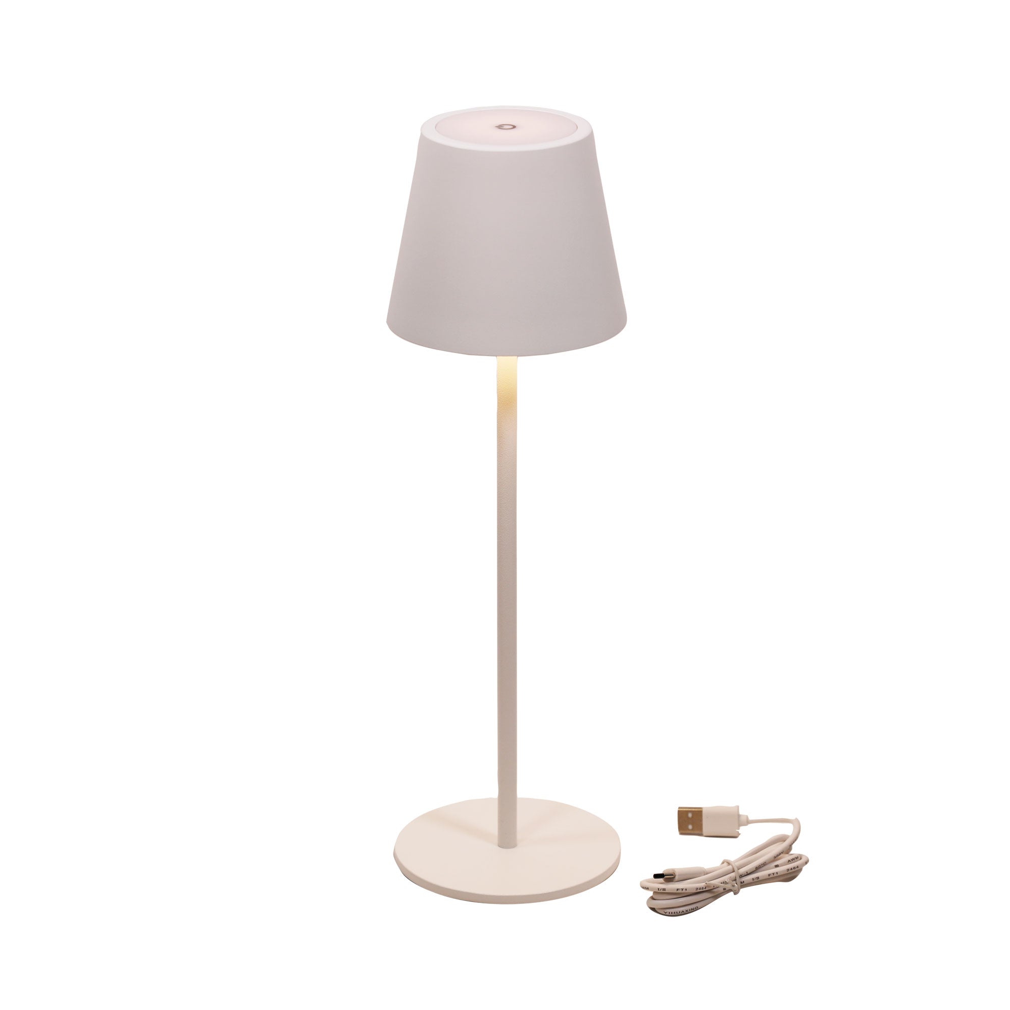 MINDY WHITE Rechargeable Table Lamp with cord