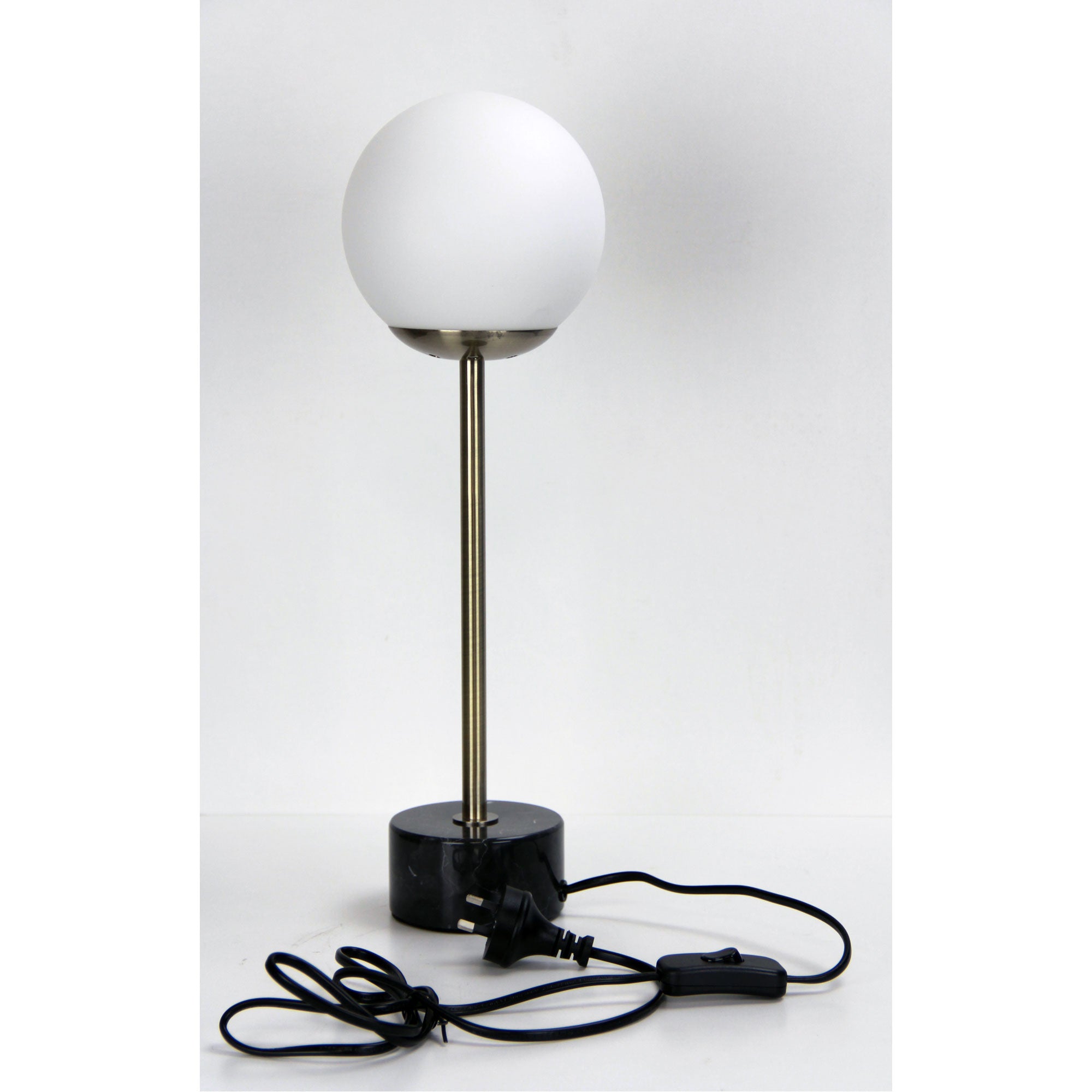 MILTON table lamp assembled lifestyle with cord