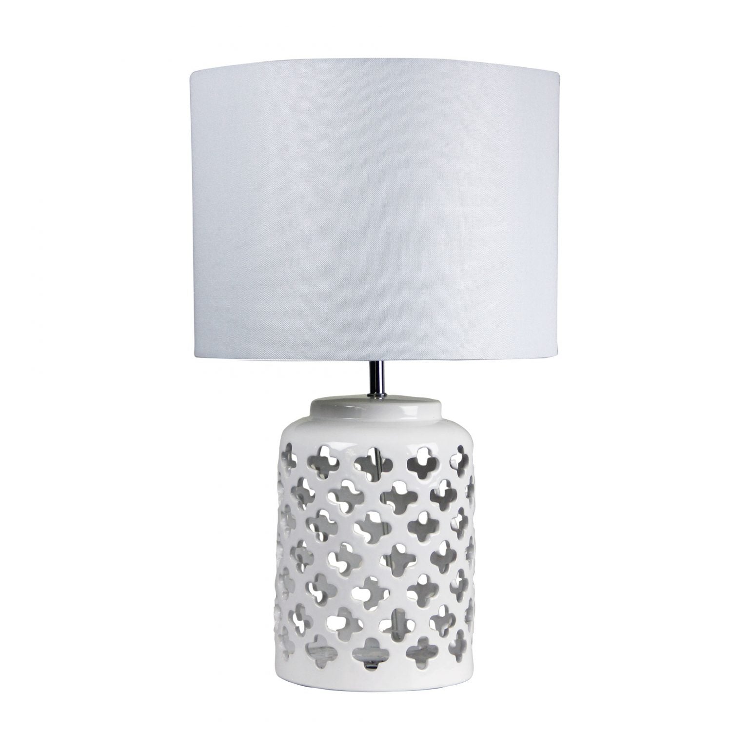 CASBAH Moorish Cut Ceramic Table Lamp