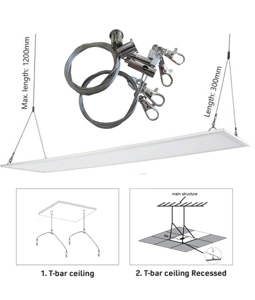 LED Panel Suspension Kit & Panel Frames