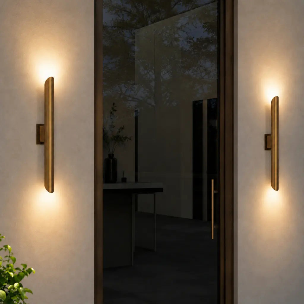 PENROS TWIN EXTERIOR WALL LIGHT