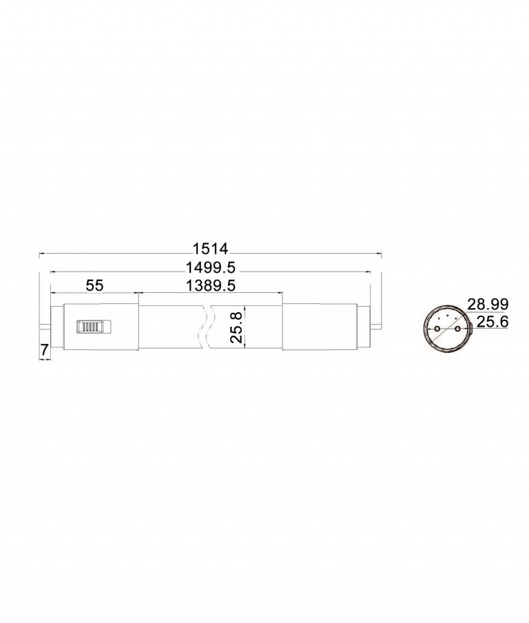 T8 4FT & 5FT Light Tubes, 18W LED (Tri-CCT)