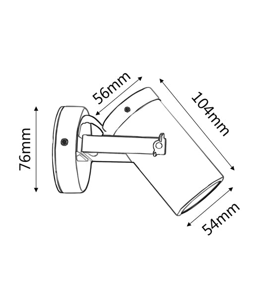 GU10/MR16 Exterior Spot Light, One Light (Copper)