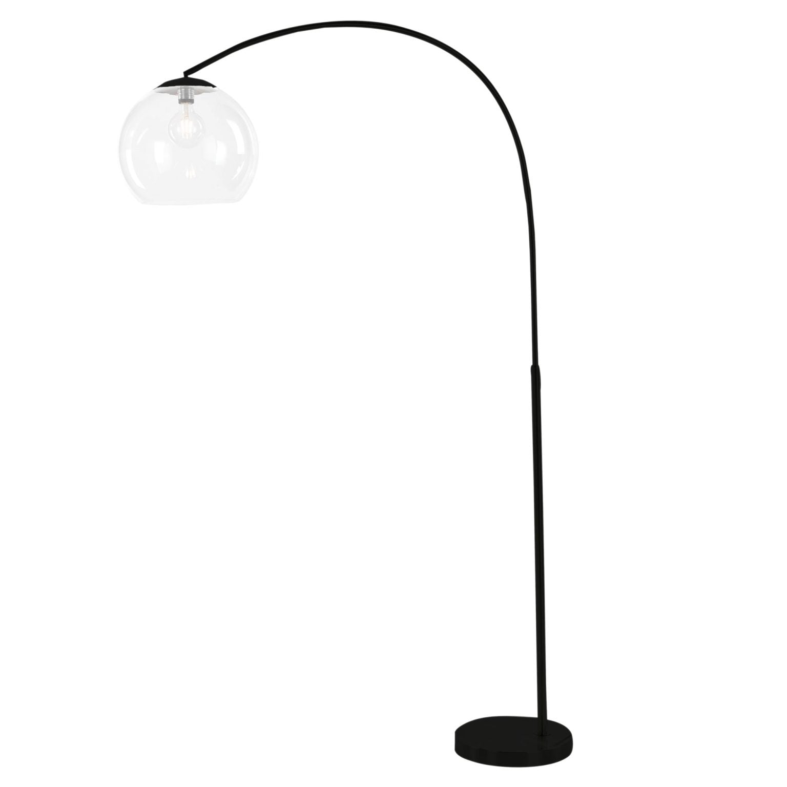 OVER Antique Brass/Black with Acrylic Shade
