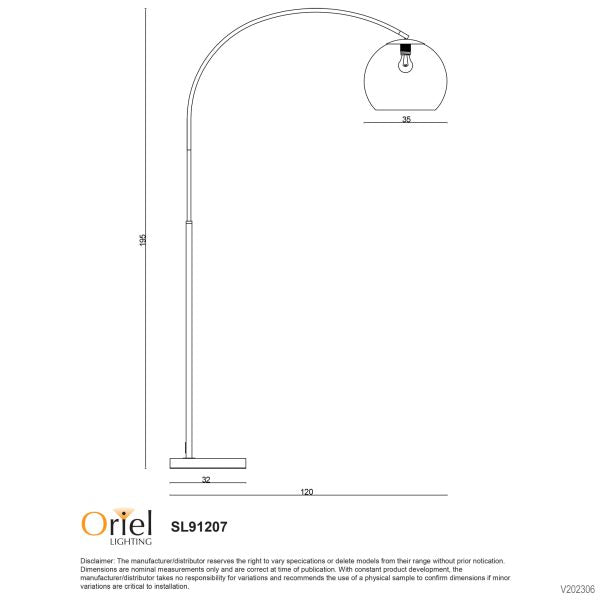 OVER Floor Lamp dimensions