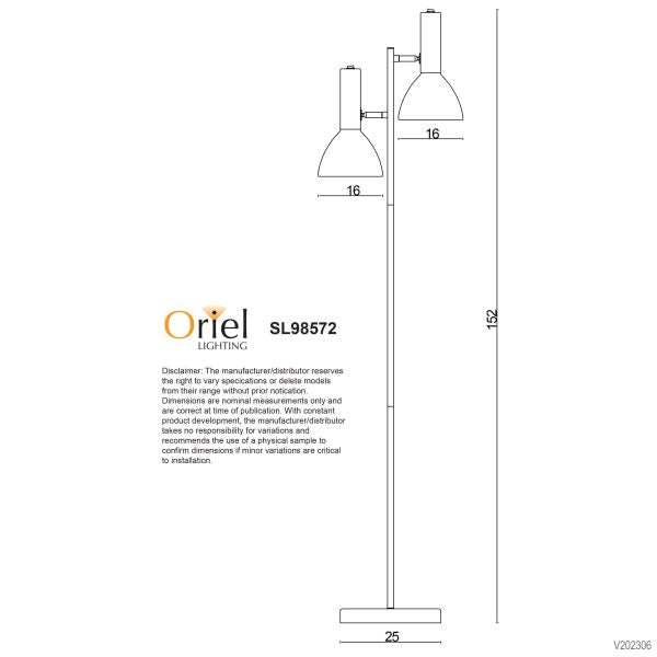 VESPA Floor Lamp dimensions