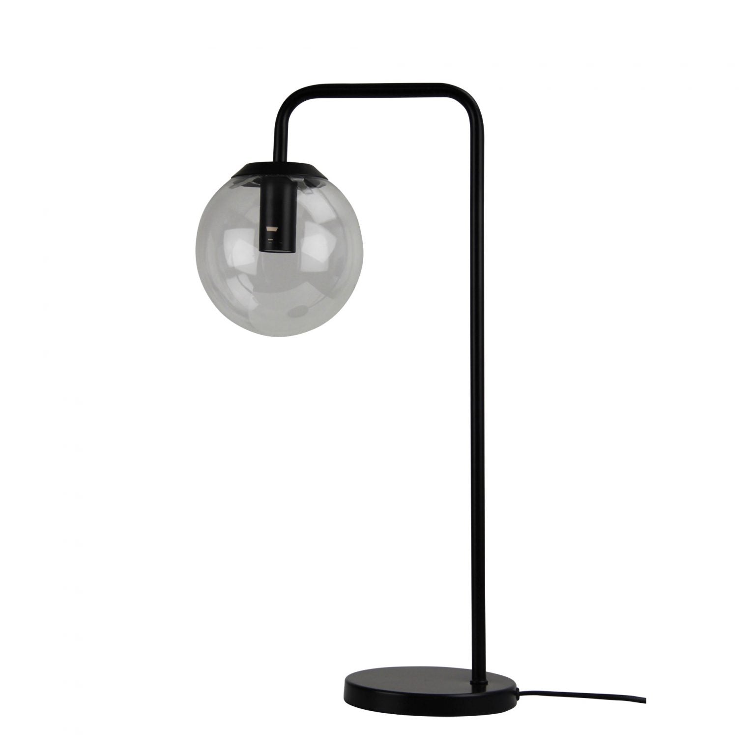 NEWTON Contemporary Clear Glass Lamp