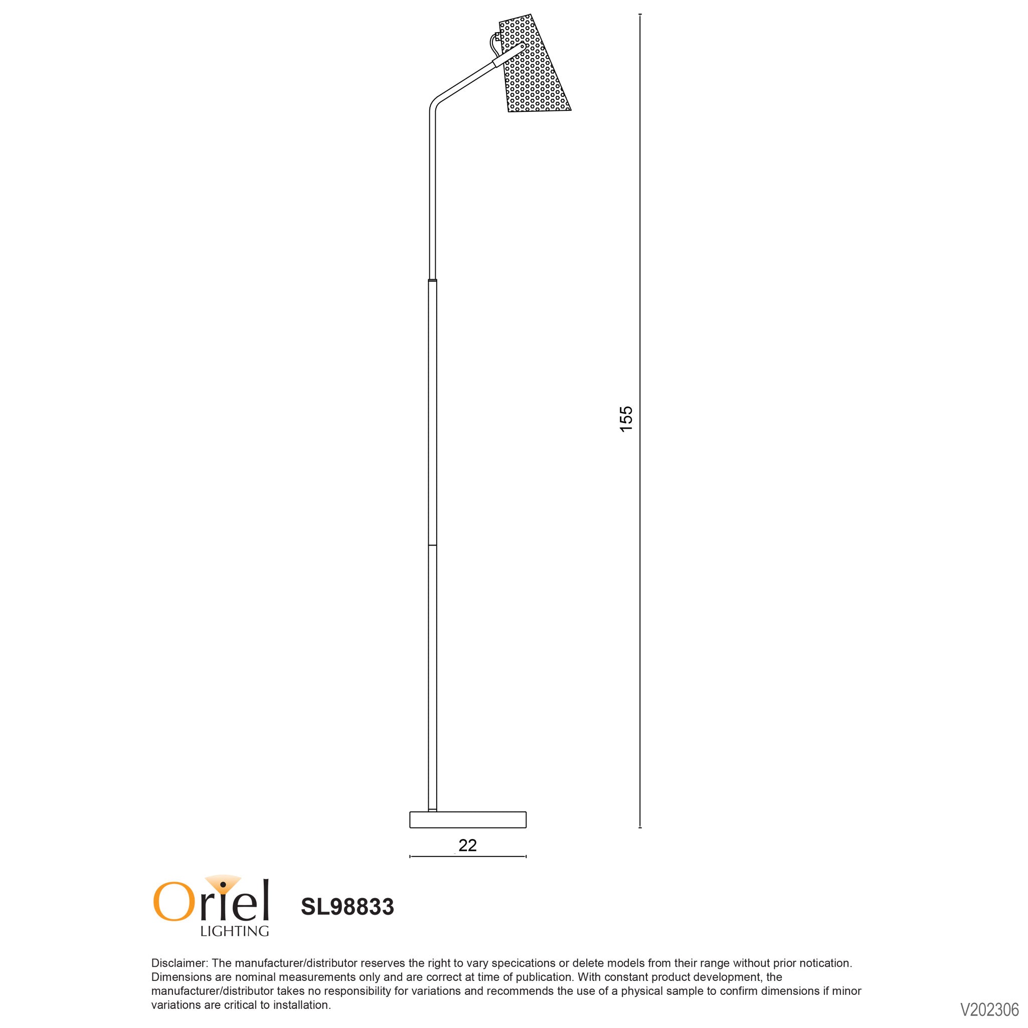 PERFO Floor Lamp dimensions