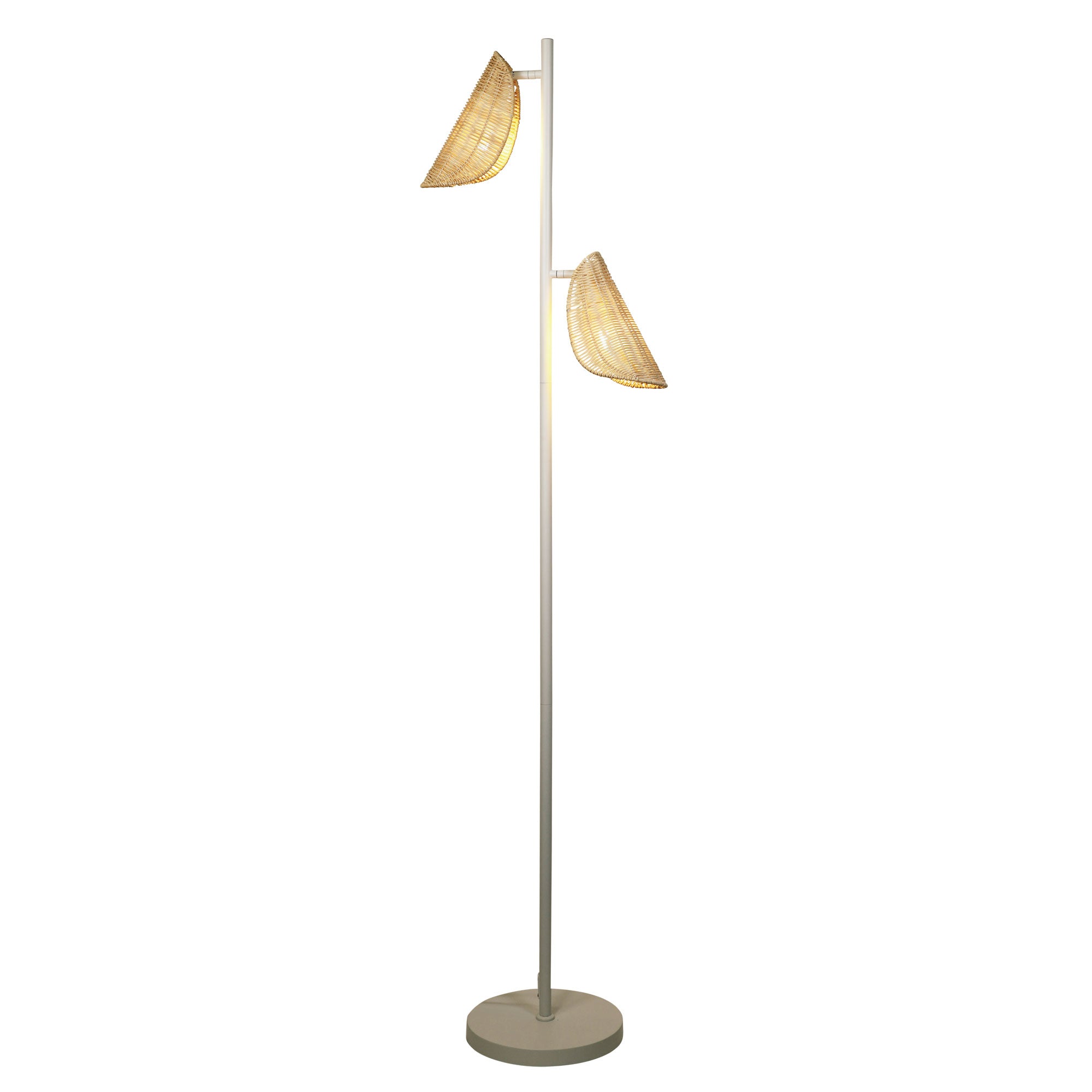 MALTA Floor Lamp white background shades down