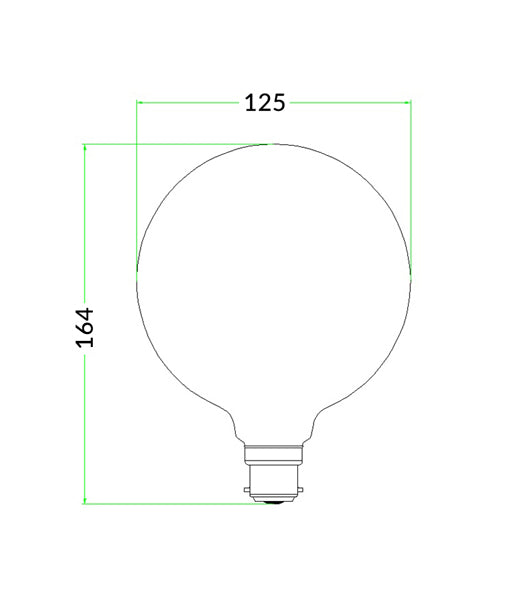 SPECTRA G125 Light Globe, 4W LED (Multiple Colours)