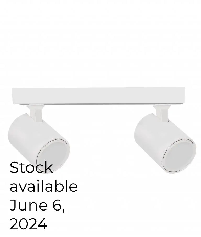 SPOT GU10 LED Spot Light, Adjustable Two Lights Bar Base (White)