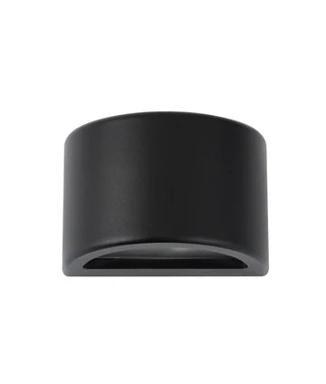 STE: Exterior 12V Bronze/Black Curved Surface Mounted Step / Wall Lights IP65