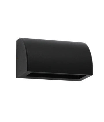 STE: Exterior 12V Bronze/Black Curved Surface Mounted Step / Wall Lights IP65