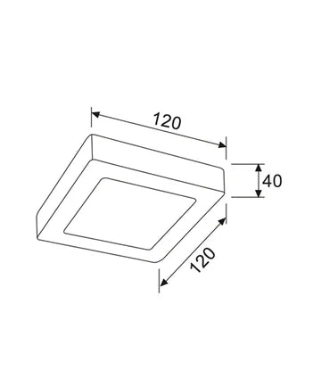 SURFACETRI: LED Dimmable Tri-CCT Surface Mounted Oyster Lights