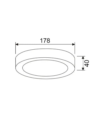 SURFACETRI: LED Dimmable Tri-CCT Surface Mounted Oyster Lights