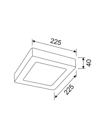 SURFACETRI: LED Dimmable Tri-CCT Surface Mounted Oyster Lights