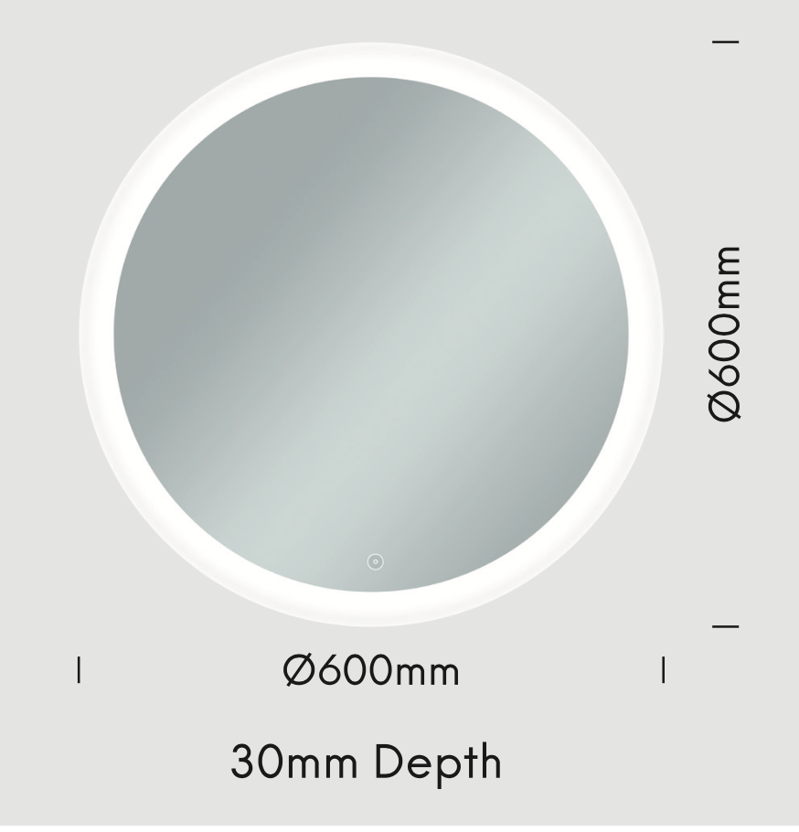 Romu Bathroom Mirror Light, 600mm 16W LED