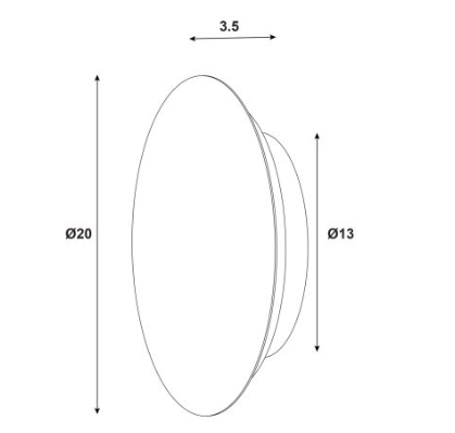 DOT.20 & .25 Wall Light WHITE