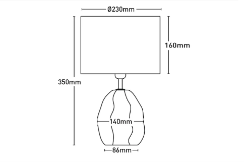 Kove Ceramic Table Lamp