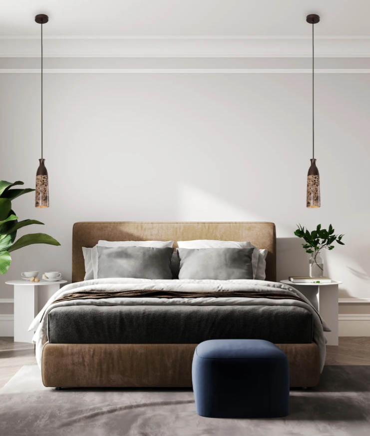 MARMOL: Interior Marble Cylinder Pendant Lights