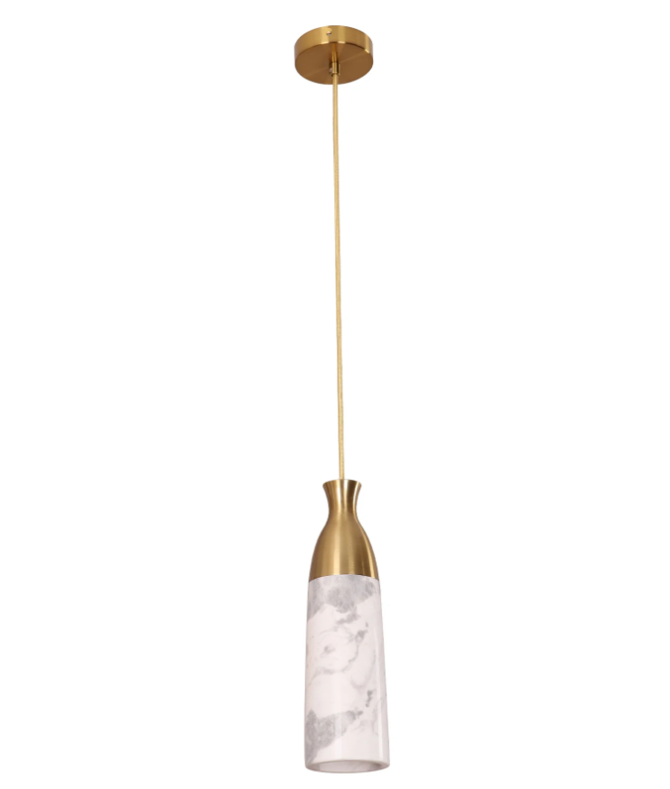 MARMOL: Interior Marble Cylinder Pendant Lights