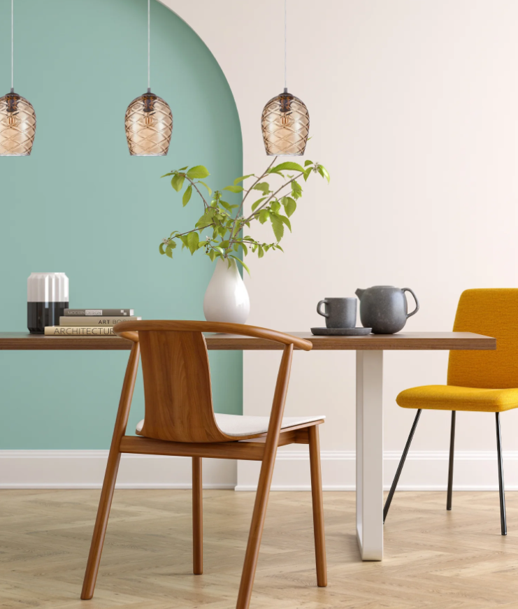 NETA: Interior Wine Glass Shade Segmented Pendant Lights