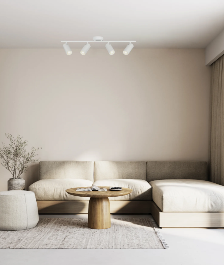 LENGAN: Interior Four Heads Adjustable Round Base Spot Lights