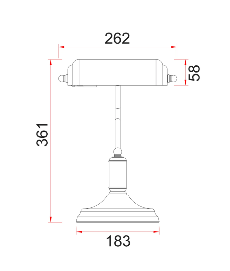 BANCA: Interior Banker Lamps with Cylindrical Shade