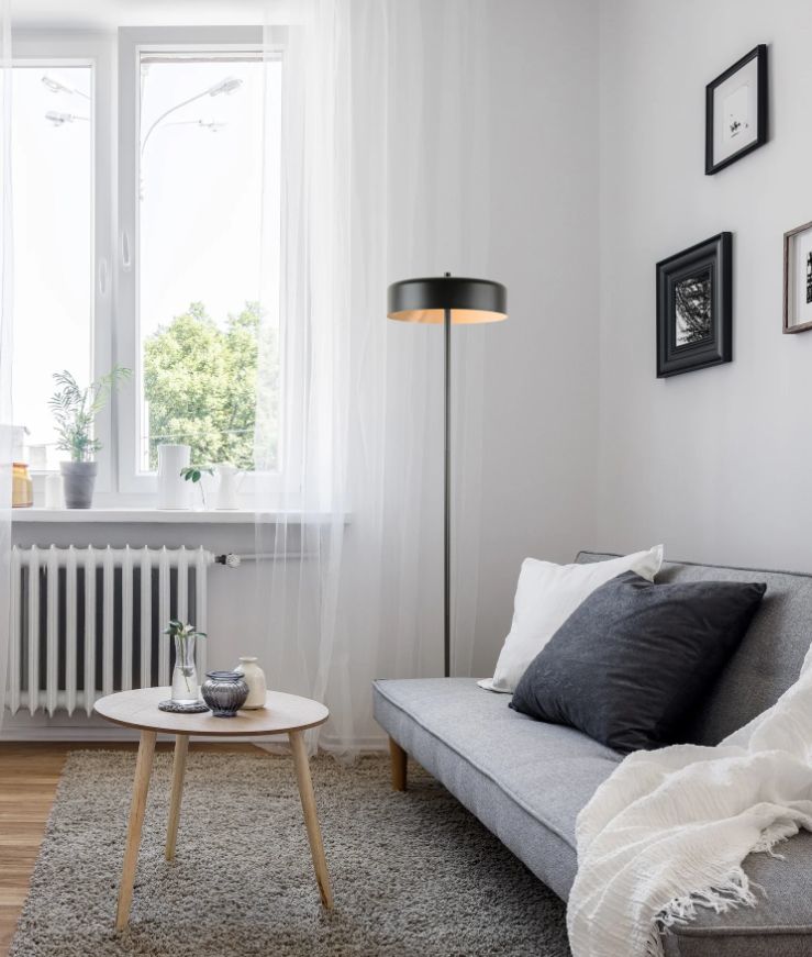 KELLO: Interior Drum Shade Floor Lamps