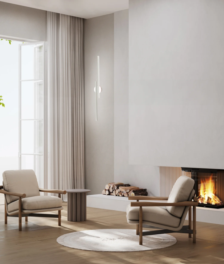 RACHA: Interior Linear LED Tri-CCT Wall Lights