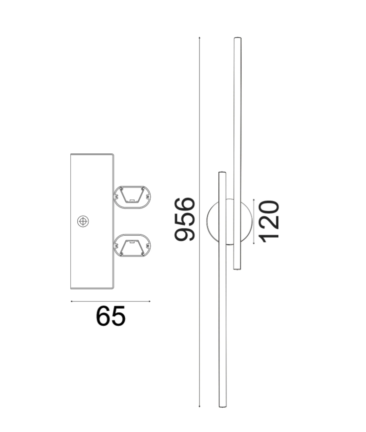RACHA: Interior Linear LED Tri-CCT Wall Lights