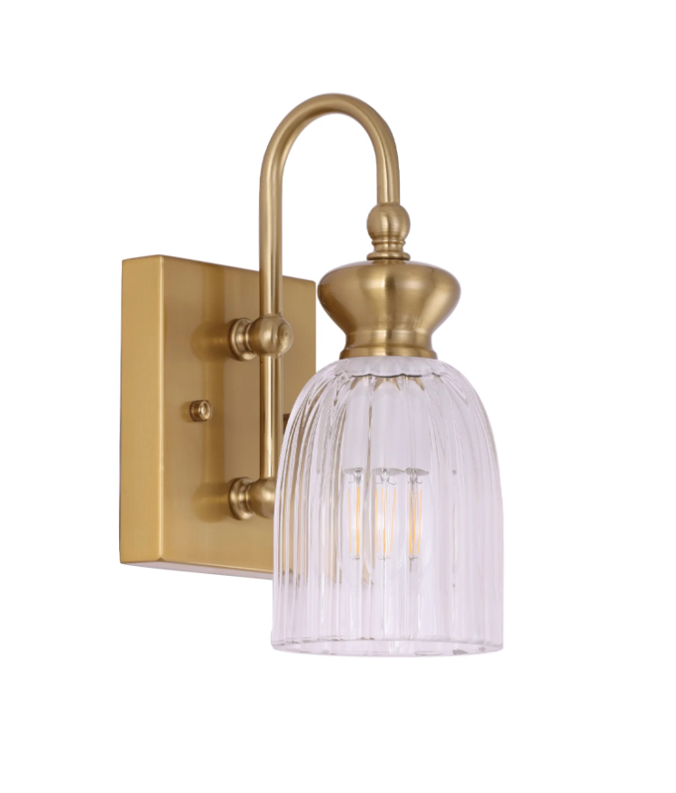SINO: Interior Ellipse Single Clear Glass Shade Wall Lights