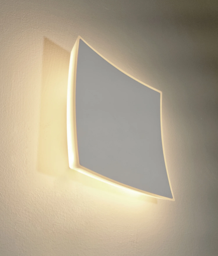 CRISTAL: LED Tri-CCT Exterior Curved Square Wall Lights IP65