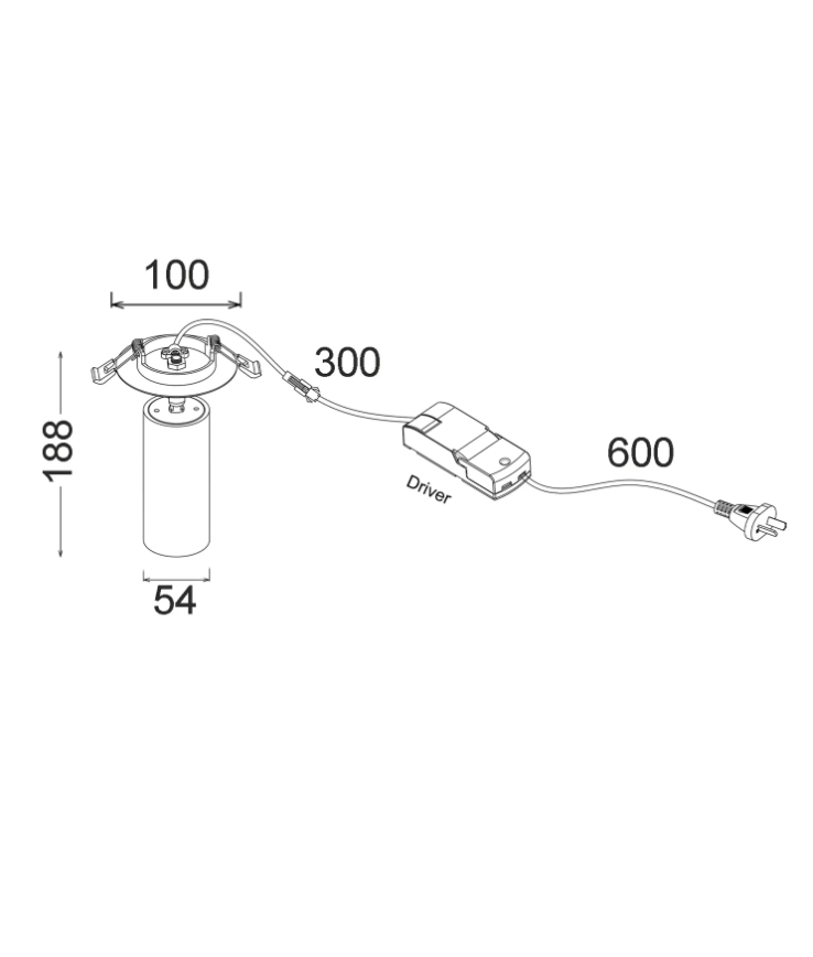 TUBO: LED Recessed Tri-CCT Tiltable & Rotatable Spot Downlights (Cut out: 70-90mm)