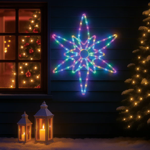 LED Northern Star Rope Light Silhouette