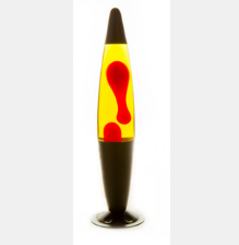 Black/Red/Yellow lava lamp