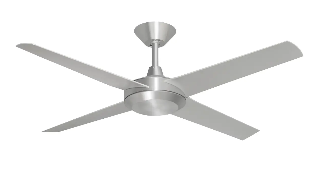 Concept AC Ceiling Fan – Brushed Aluminium with Silver Blades 52″