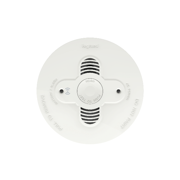 Legrand photoelectric smoke alarm - wired or wireless (surface mount)