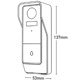 Ikuü Smart Wi-Fi Rechargeable Video Doorbell