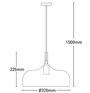 Olena Pendant (WHITE/ BLACK)