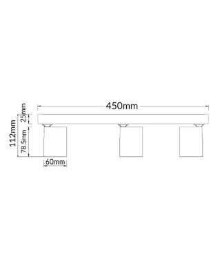 SPOT: Interior GU10 Adjustable Bar Base Surface Mounted Spot Lights