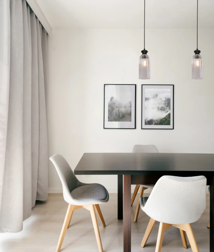 SINO: Interior Ellipse Clear Glass Shade Pendant Lights