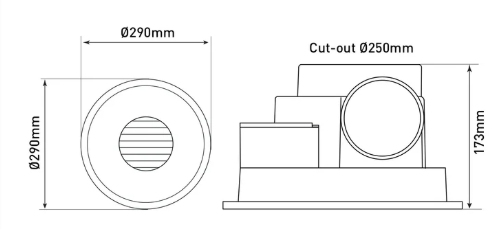 Skyline T5 Round Exhaust Fan