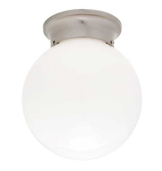 Opal Ball Large DIY Ceiling Fixture (White)