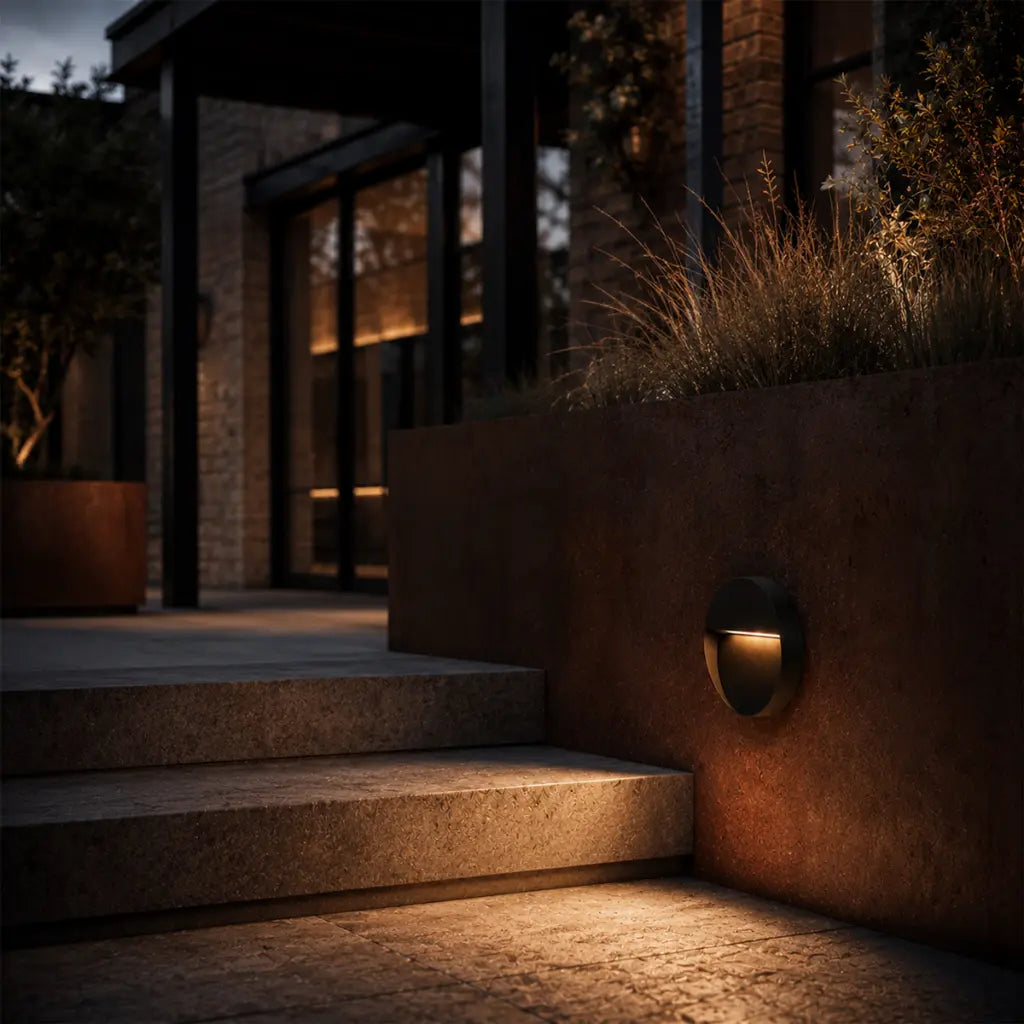 TERIN 24V EXTERIOR ROUND WALL LIGHT