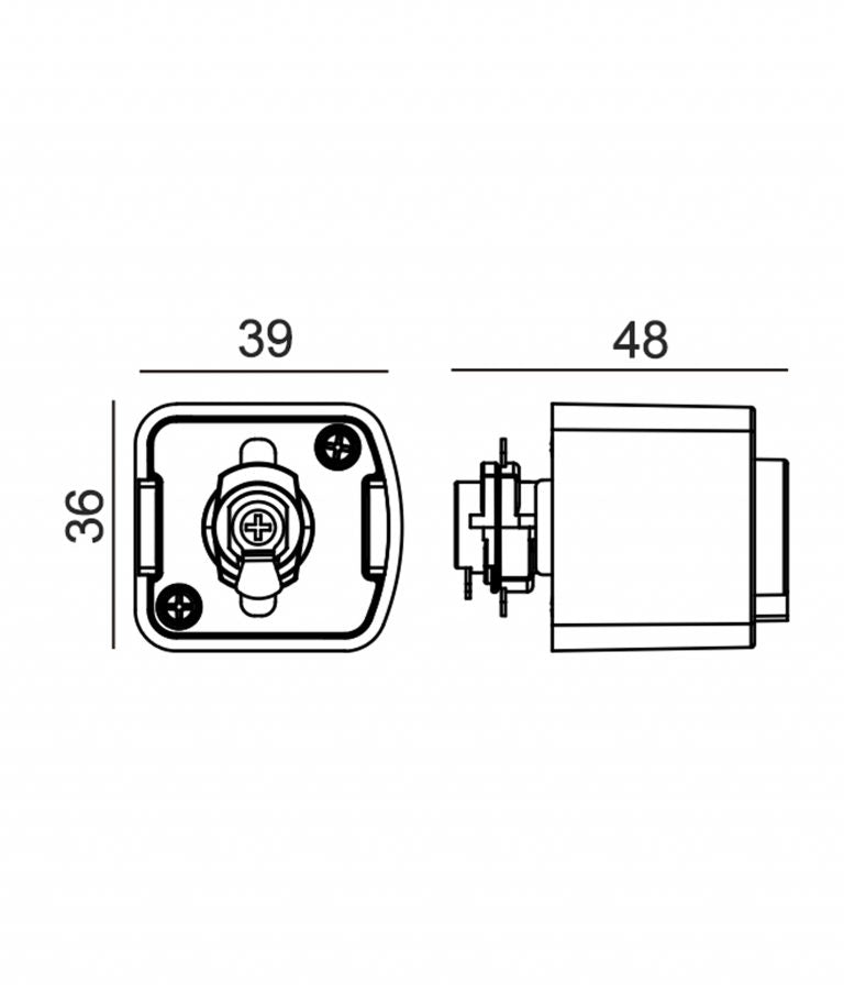 3 Wire 1 Circuit Universal Track Hanging Light Adaptors (Black)